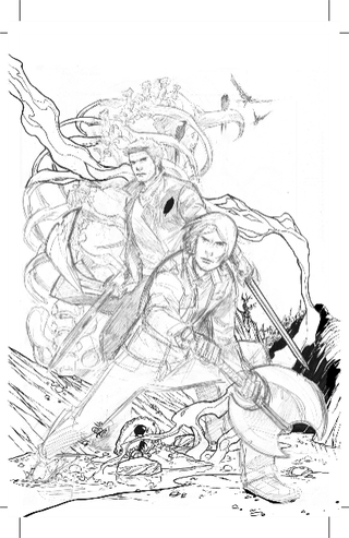 Illustration for article titled How we drew Angel, Willow, and Faith hanging out in a hell dimension
